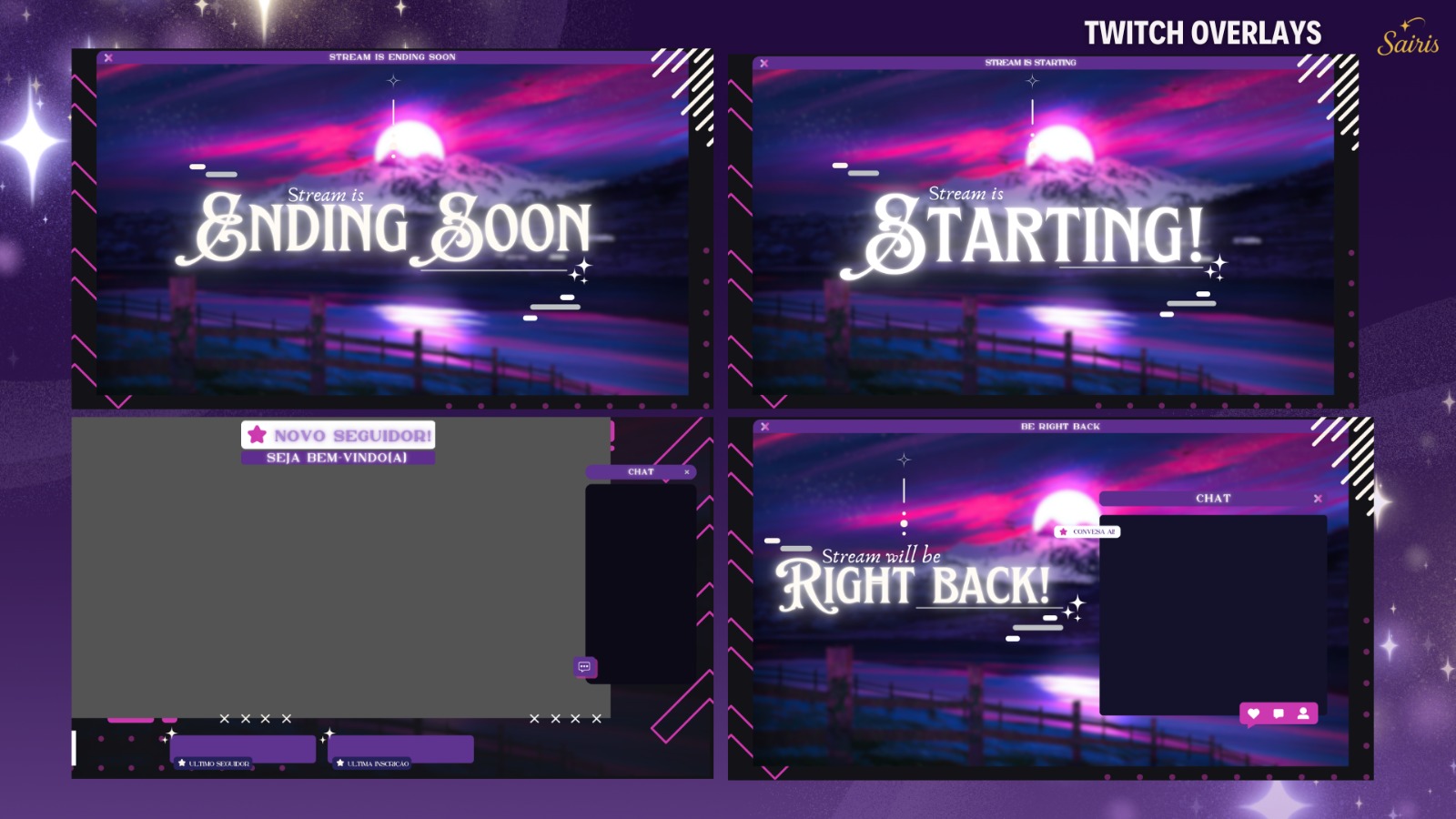 Exemplo de Overlay da Twitch